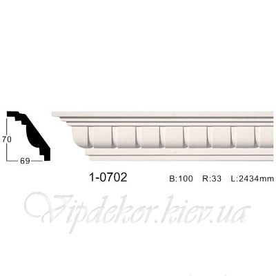 Карниз с орнаментом Classic Home 1-0702
