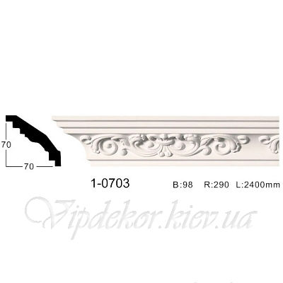 Карниз с орнаментом Classic Home 1-0703