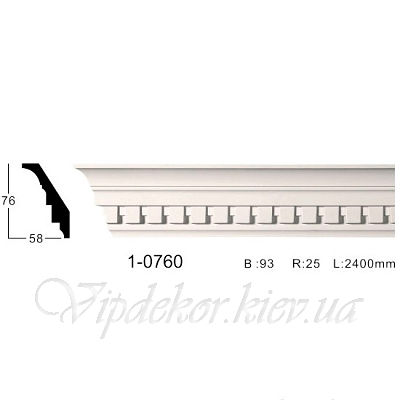 Карниз с орнаментом Classic Home 1-0760