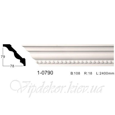 Карниз с орнаментом Classic Home 1-0790
