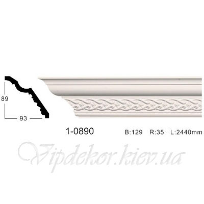 Карниз с орнаментом Classic Home 1-0890
