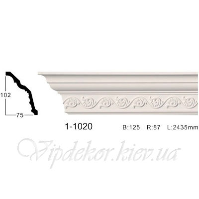 Карниз с орнаментом Classic Home 1-1020