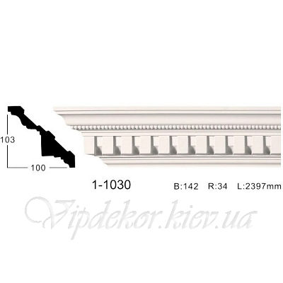Карниз с орнаментом Classic Home 1-1030