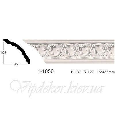 Карниз с орнаментом Classic Home 1-1050