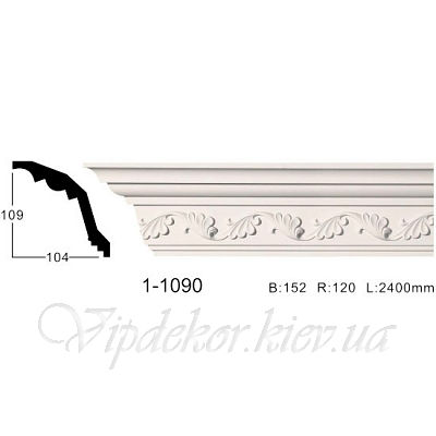 Карниз с орнаментом Classic Home 1-1090