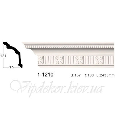 Карниз с орнаментом Classic Home 1-1210