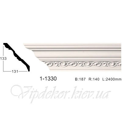 Карниз с орнаментом Classic Home 1-1330