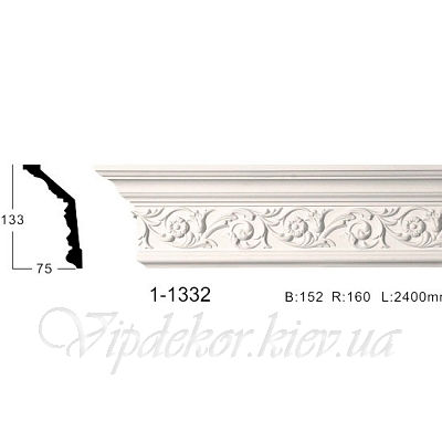 Карниз с орнаментом Classic Home 1-1332
