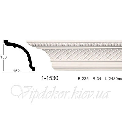 Карниз с орнаментом Classic Home 1-1530