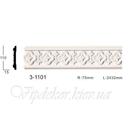Молдинг с орнаментом Classic Home 3-1101