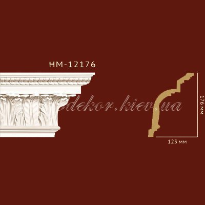 Карниз с орнаментом Classic Home New HM-12176