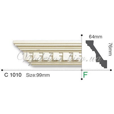 Карниз с орнаментом Gaudi Decor C1010