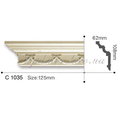 Карниз с орнаментом Gaudi Decor C1035