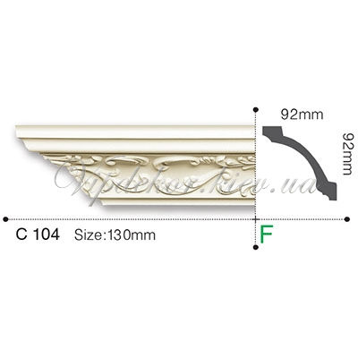 Карниз с орнаментом Gaudi Decor C104