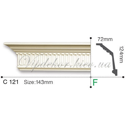 Карниз с орнаментом Gaudi Decor C121