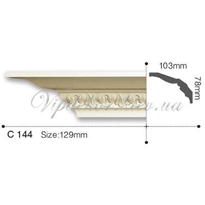 Карниз с орнаментом Gaudi Decor C144