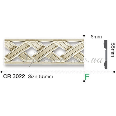 Молдинг с орнаментом Gaudi Decor CR3022