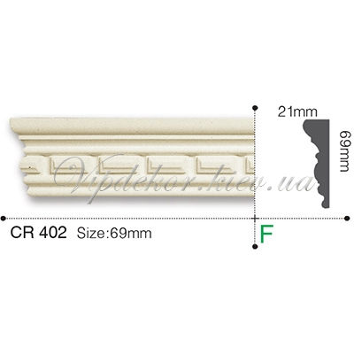 Молдинг с орнаментом Gaudi Decor CR402