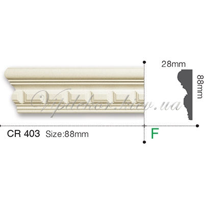 Молдинг с орнаментом Gaudi Decor CR403