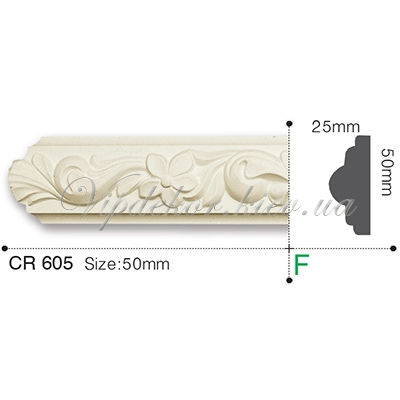 Молдинг с орнаментом Gaudi Decor CR605