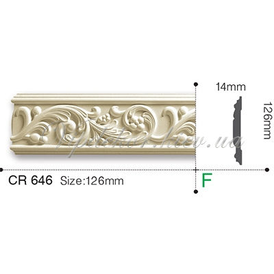 Молдинг с орнаментом Gaudi Decor CR646