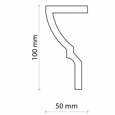 Карниз гладкий Gaudi Decor P889