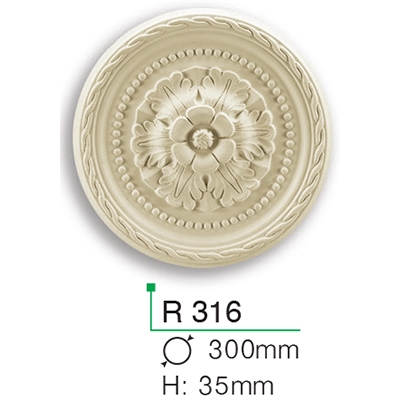 Розетка потолочная Gaudi Decor R316