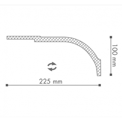 Карниз гладкий NMC WT22