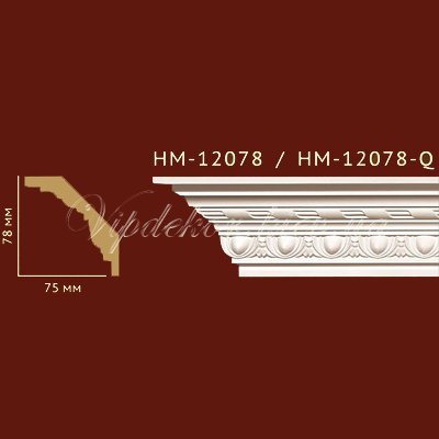 Карниз с орнаментом Classic Home New HM-12078