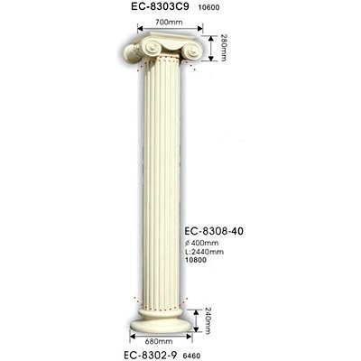 колонна classic home ec-8308-40